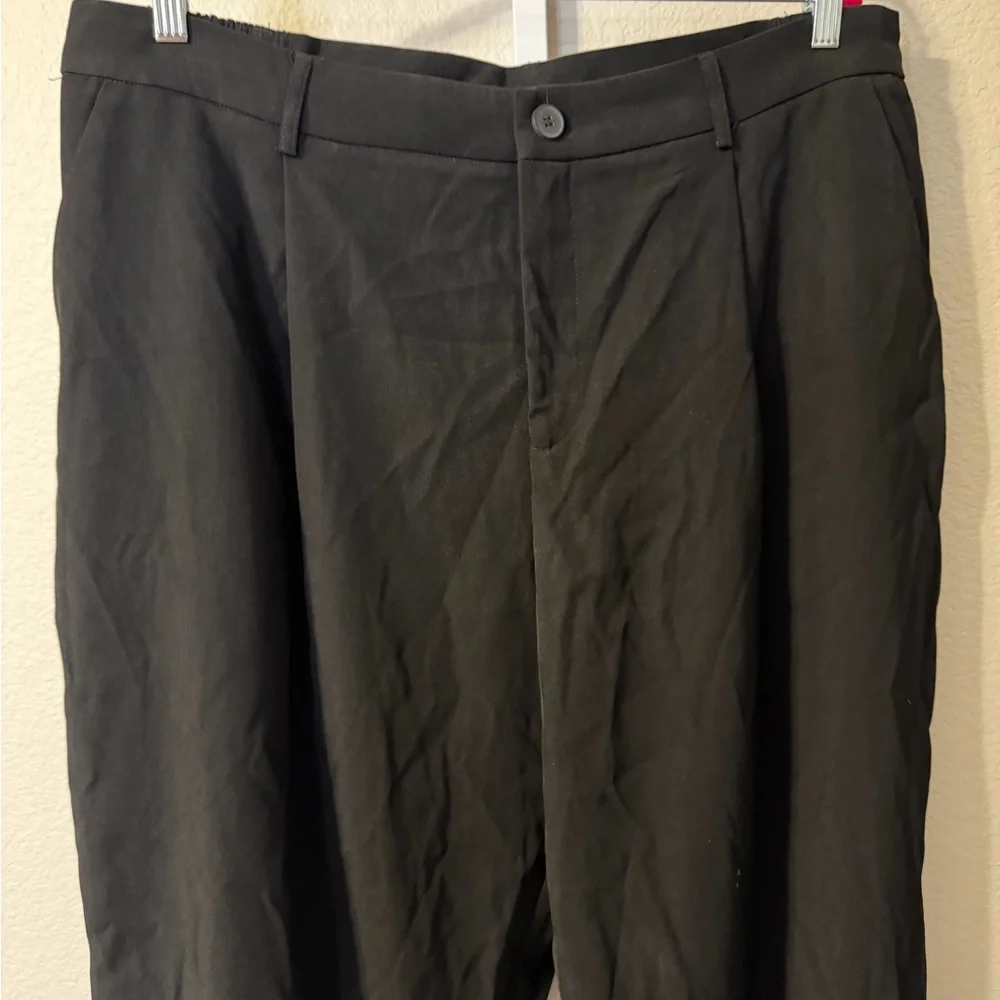 Cider Women's Black Pants 2X Office Baggy Casual Wear Comfortable Elastic - Picture 2 of 4